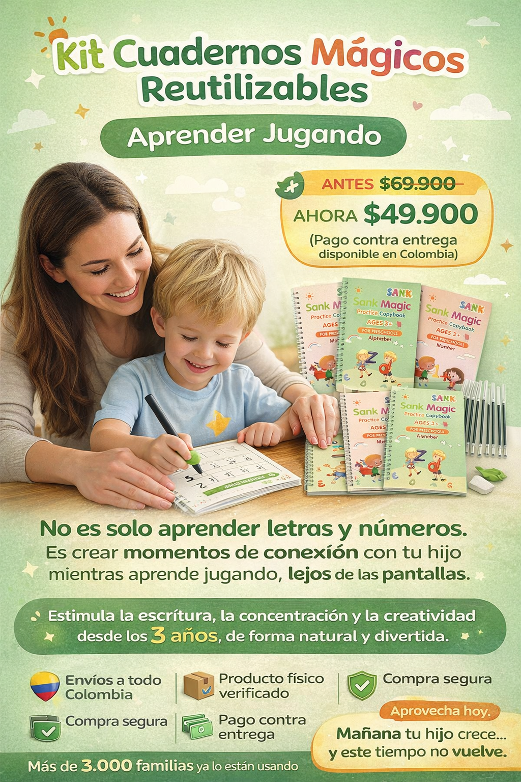 Kit Cuadernos Mágicos de Aprendizaje y Diversión