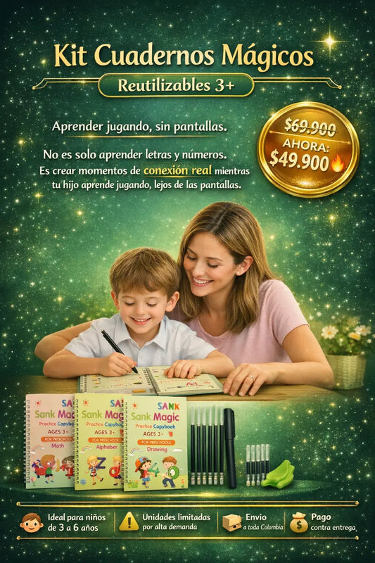 Kit Cuadernos Mágicos de Aprendizaje y Diversión