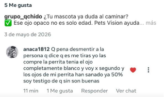 Captura del comentario de anaca1812 sobre su experiencia con el segundo frasco.